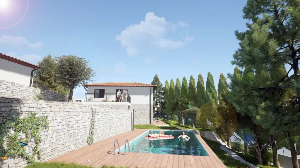 Construction d'une villa et piscine à Carros par APC Architectes à Callian