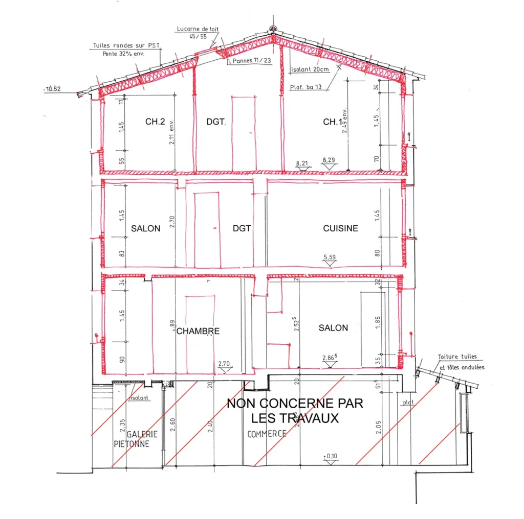 Rénovation d'une maison de village à Seillans par APC Architectes à Callian